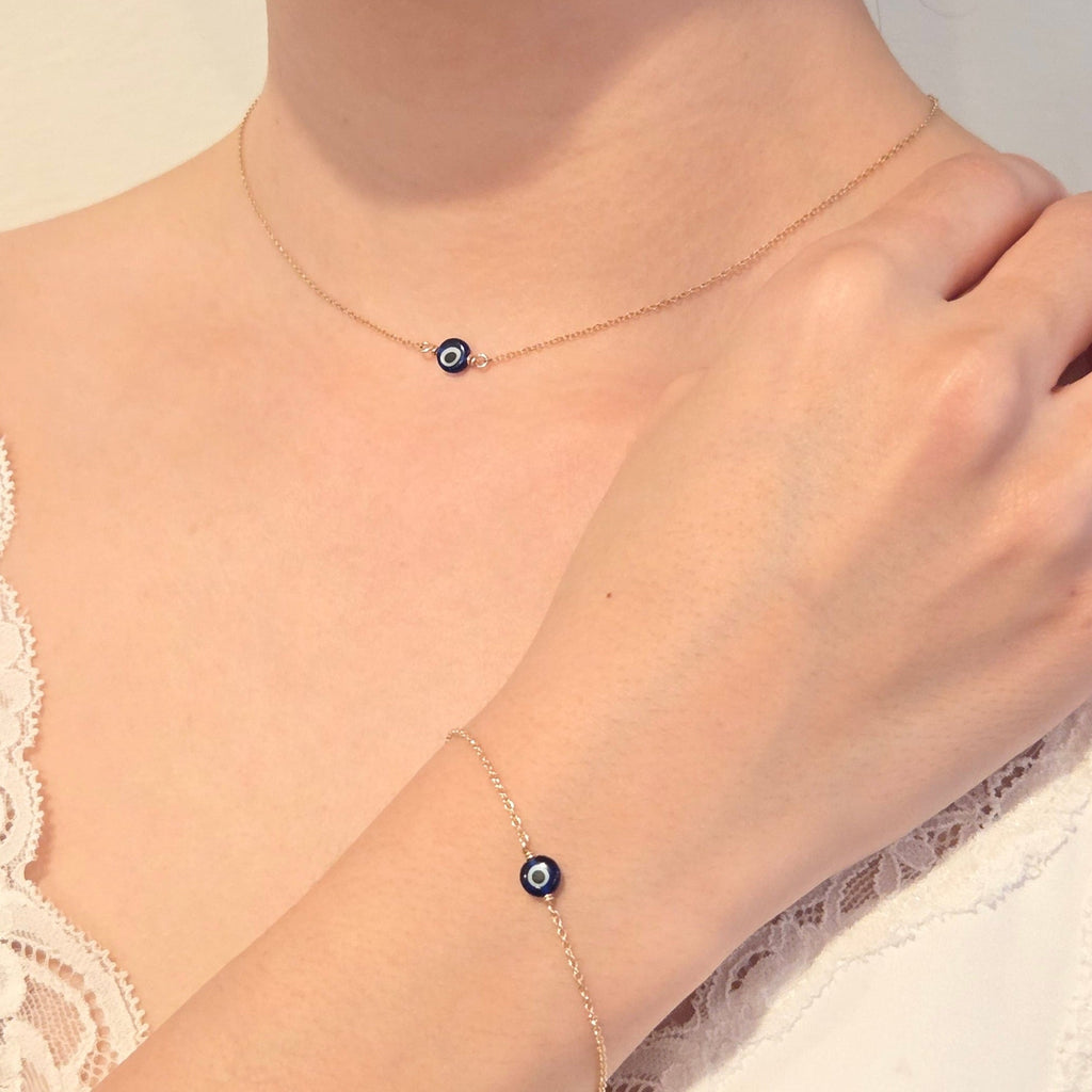 Evil Eye Bracelet w Swarovski Clasp