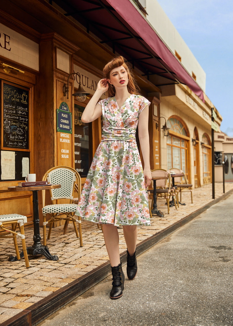 Pink Floral Greta Dress