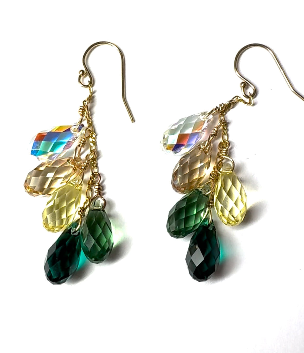 Swarovski Crystal droplet earrings