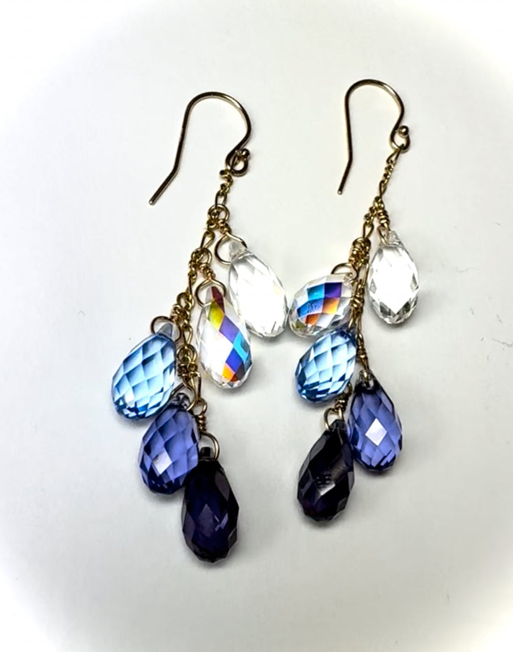 Swarovski Crystal droplet earrings