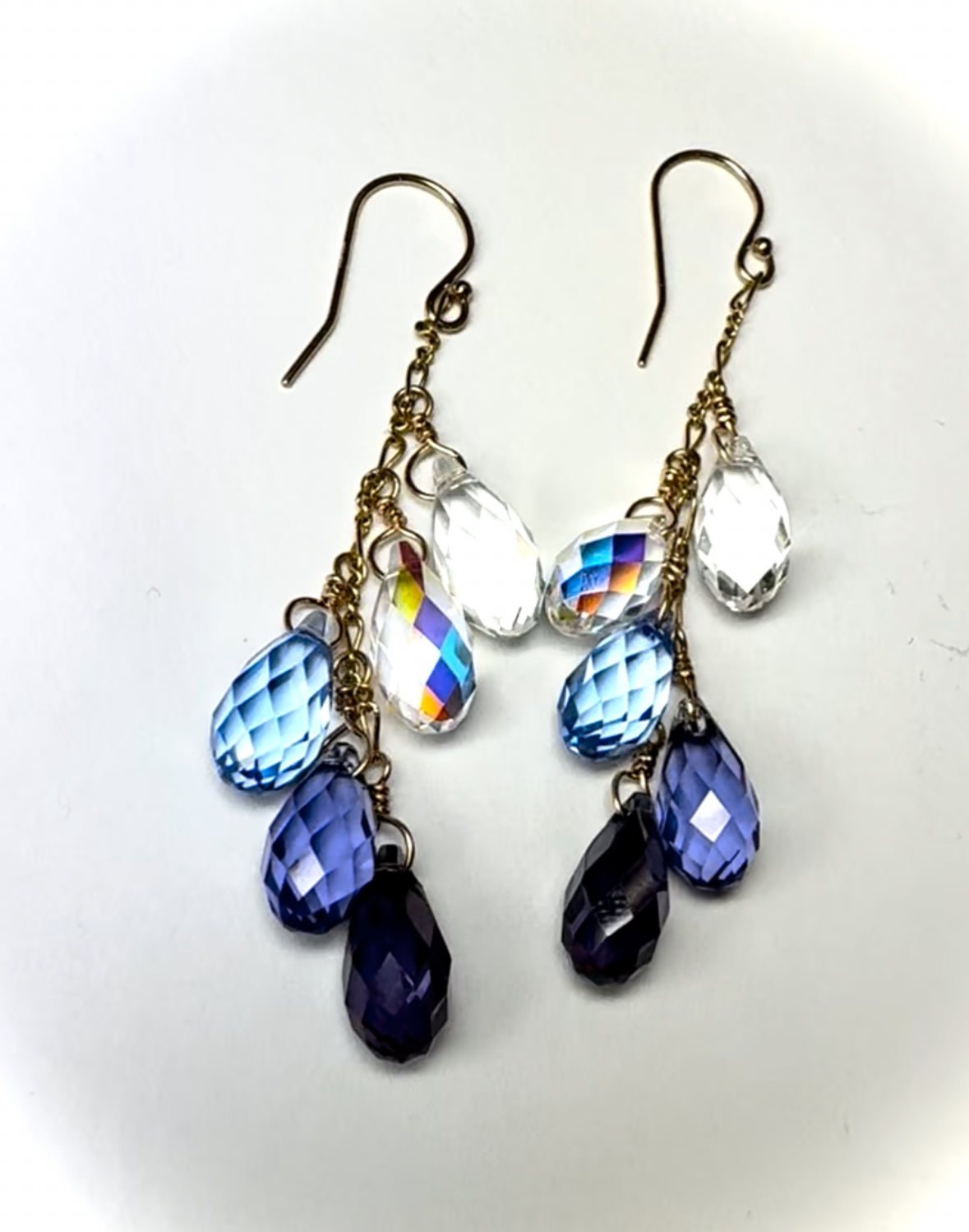 Swarovski Crystal droplet earrings
