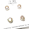 Genuine Pearl Stud Earrings