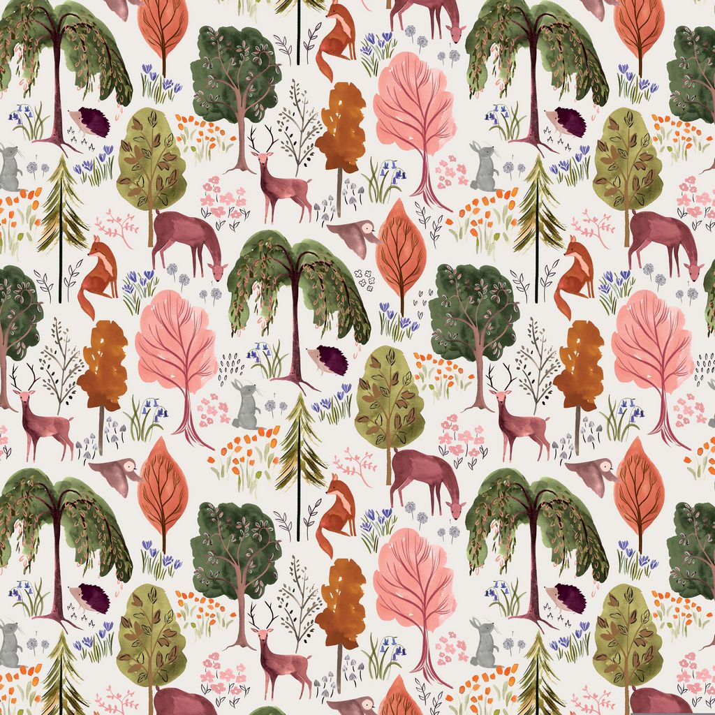 Woodland Vintage Dress in Cream