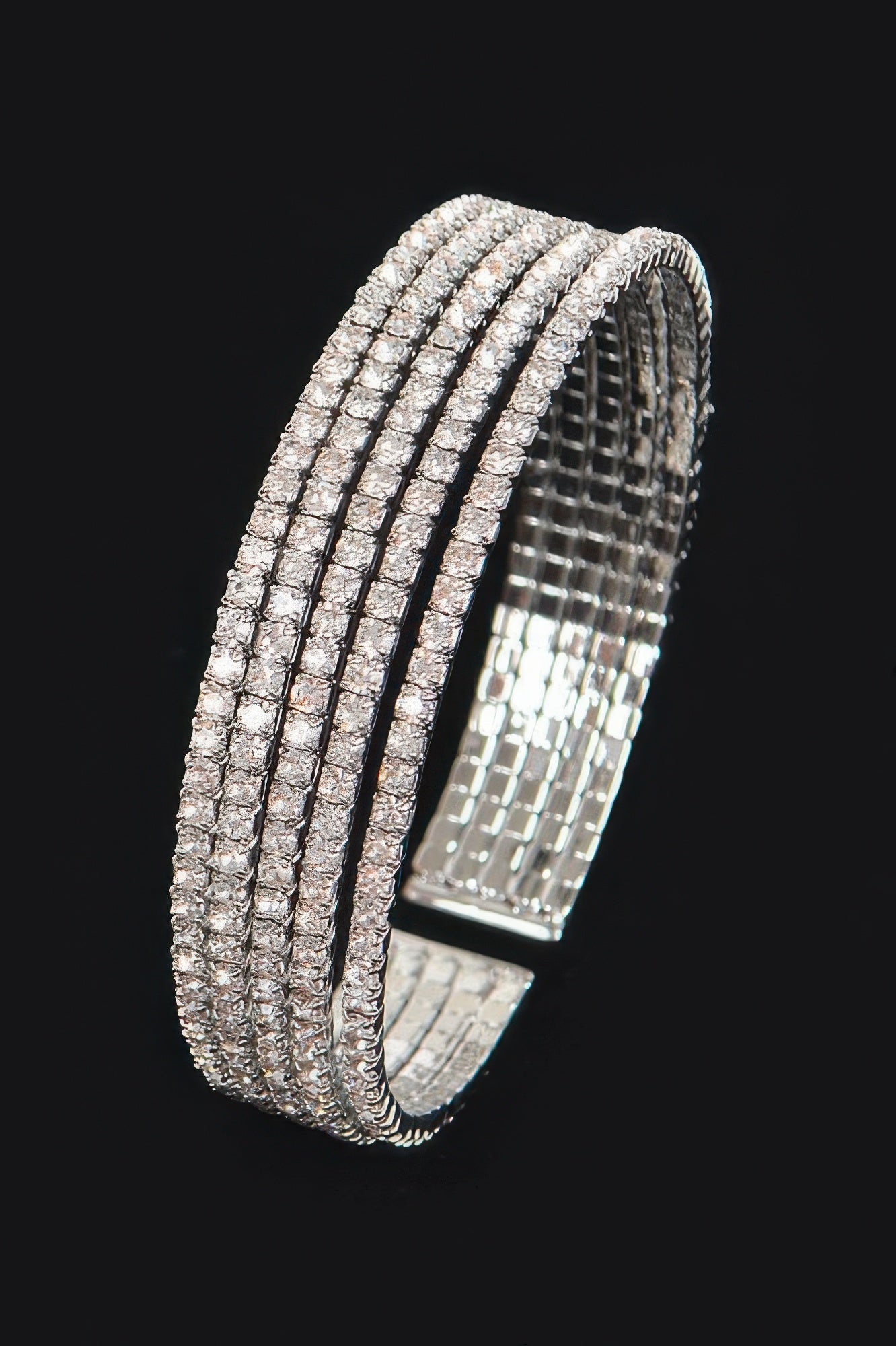 Wrap Rhinestone Bangle