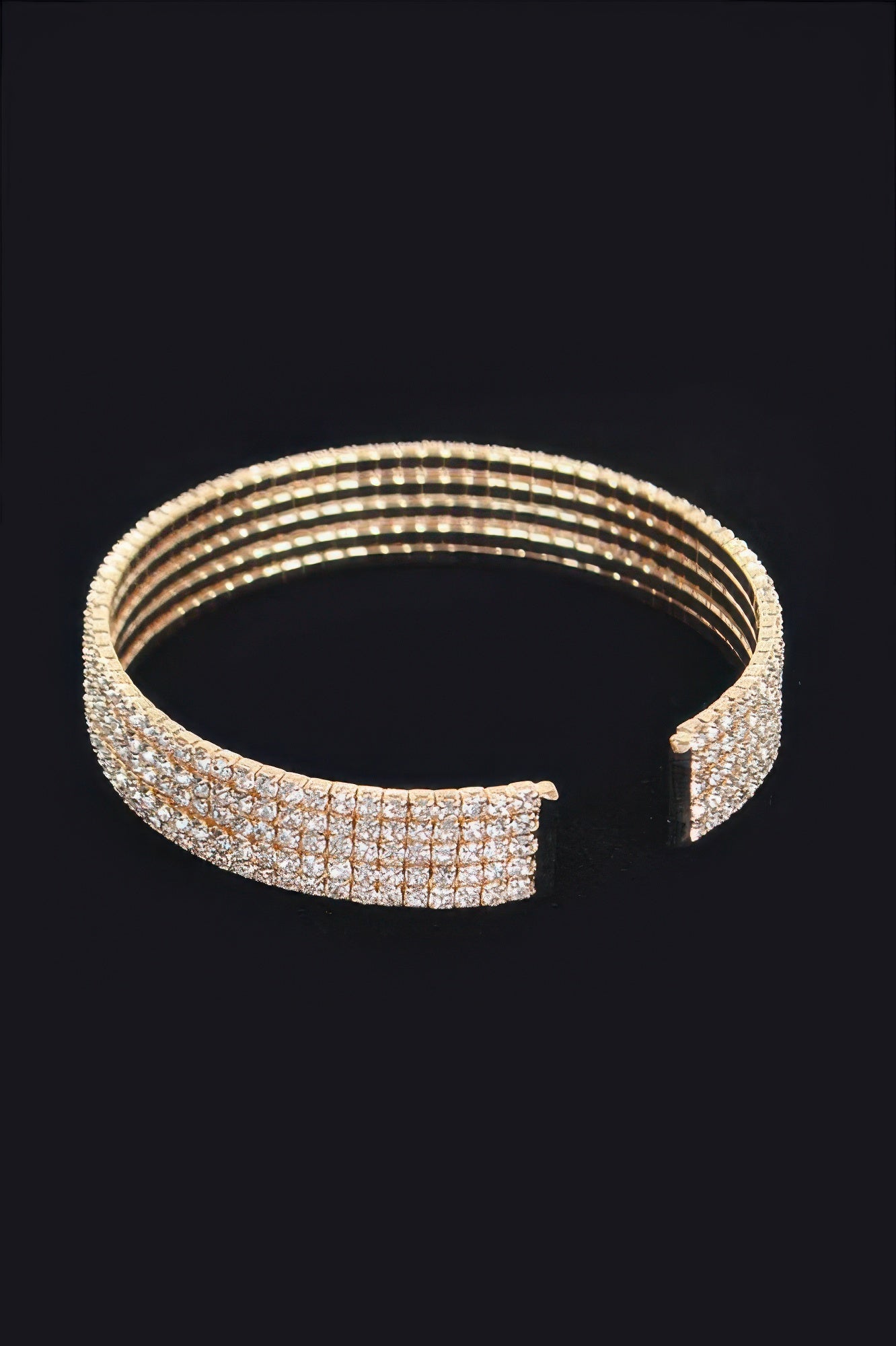 Wrap Rhinestone Bangle