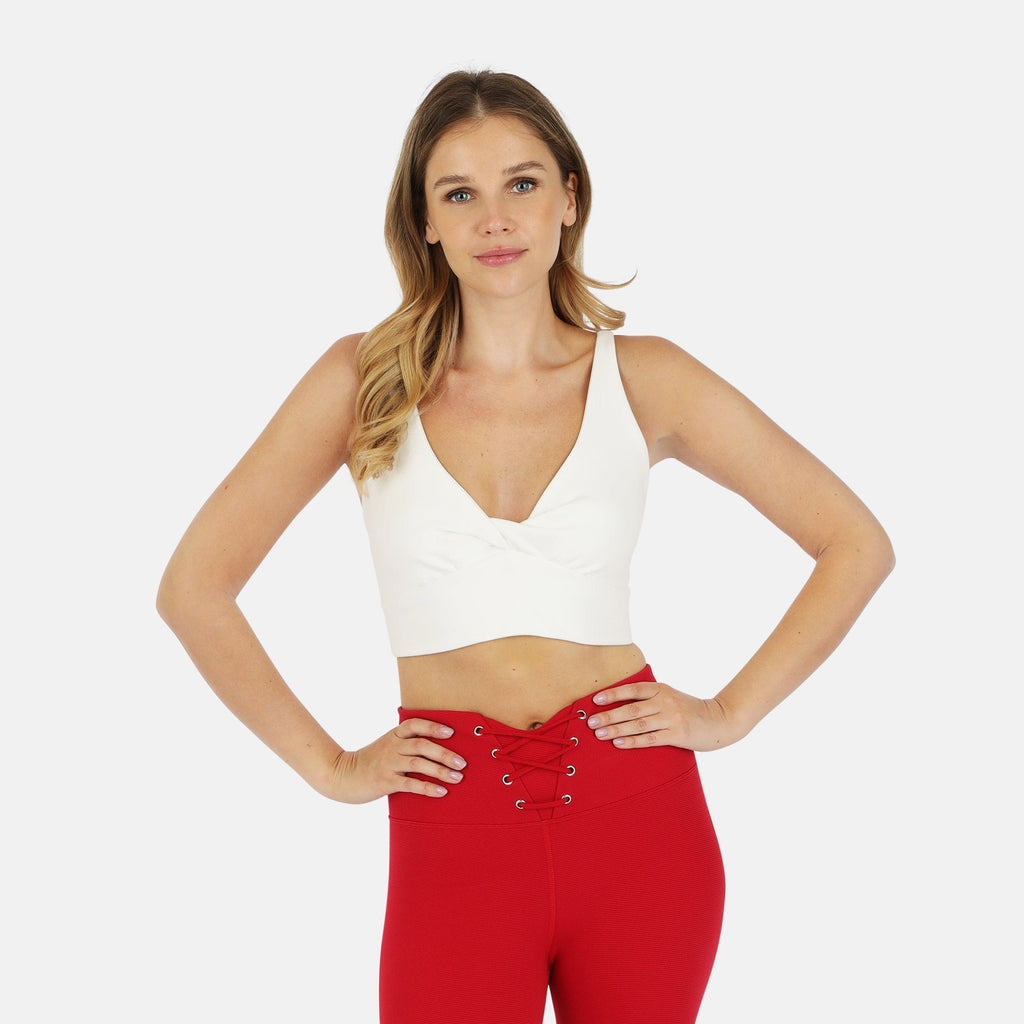 Ada Organic Cotton Twist Around Sports Bra