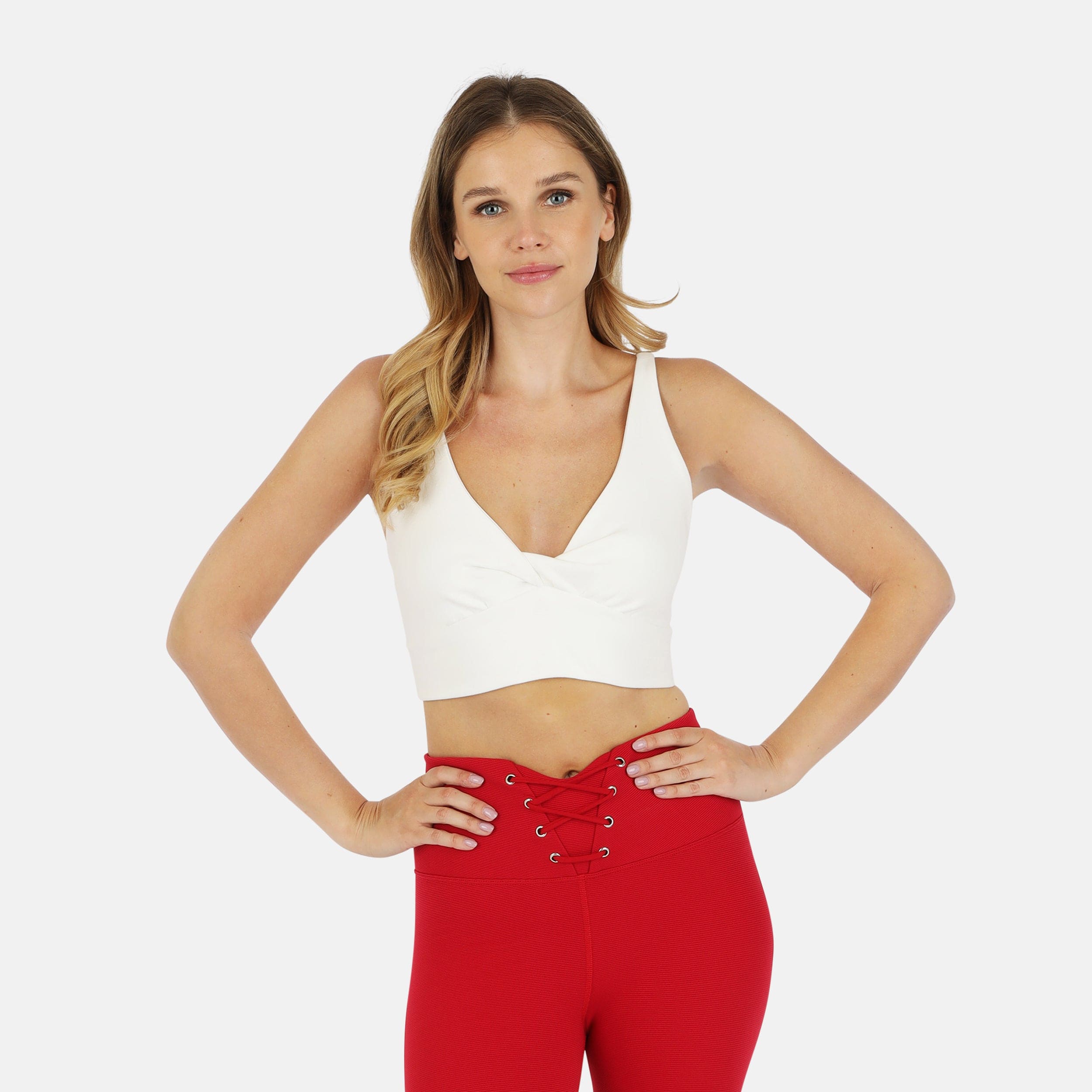 Ada Organic Cotton Twist Around Sports Bra